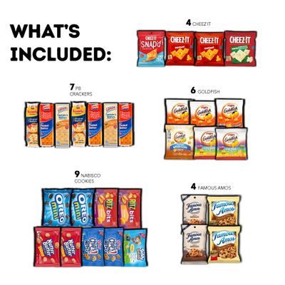 CRAVEBOX Cookies and Crackers Snack Box Variety - Easter - College Back to School