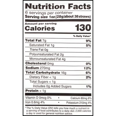 Sensible Portions Garden Veggie Straws, Zesty Ranch, 6 Oz (Pack of 12)