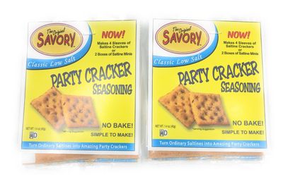 The Original Savory Party Cracker Seasoning Low Salt 2-Pack