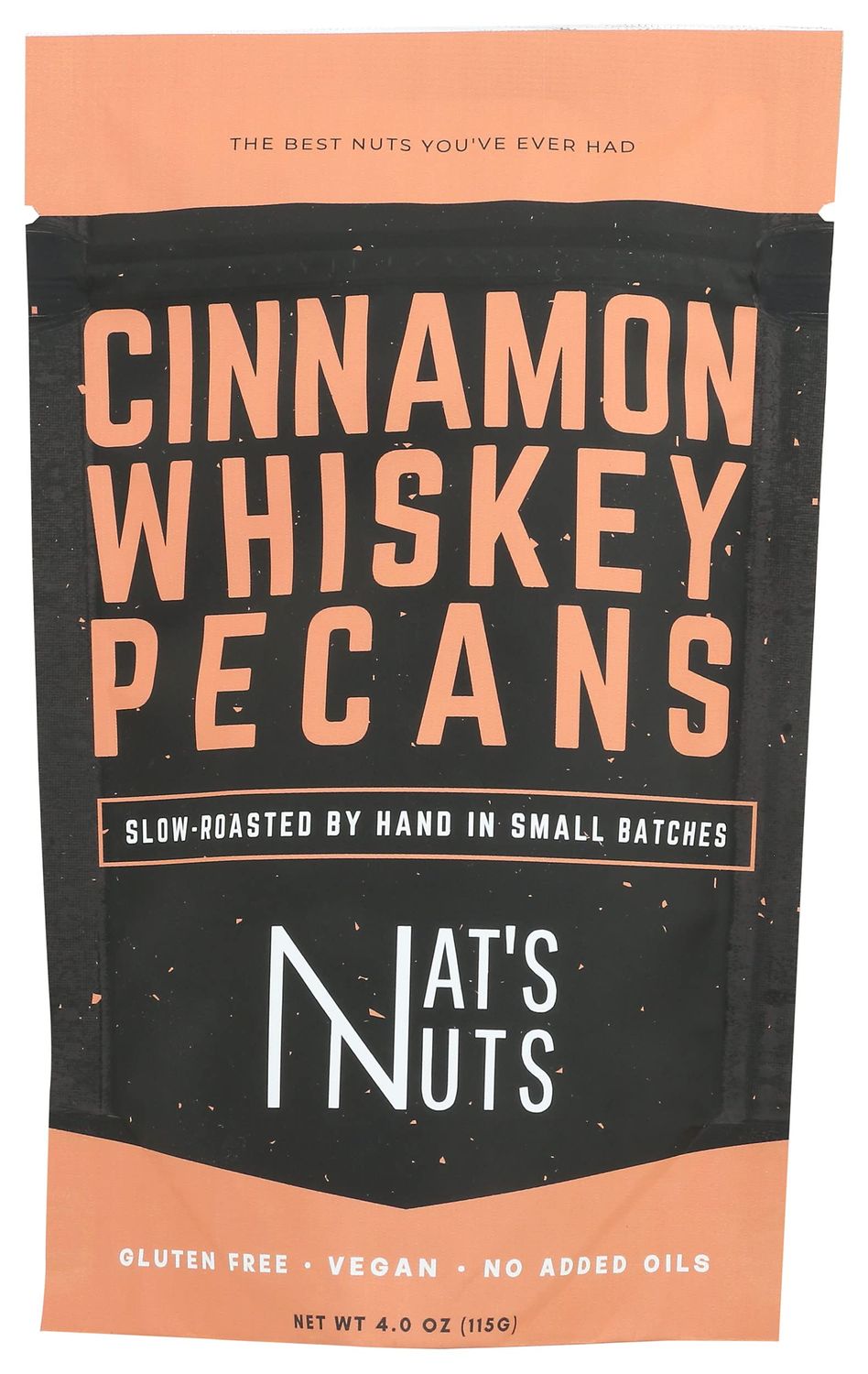 Nat&#39;s Nuts Cinnamon Whiskey Pecans, 4 OZ