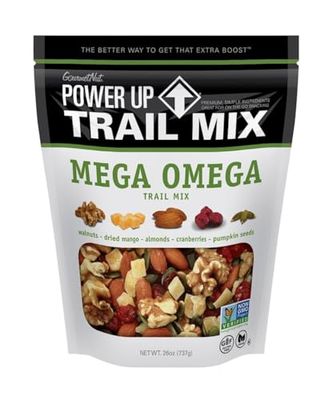 Power-Up Trail Mix, Mega Omega - Kosher (1 Pack of 26 oz)