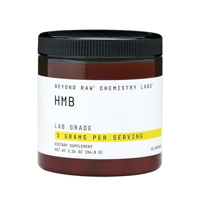 BEYOND RAW Chemistry Labs HMB Powder  Increase Performance  30 Servings