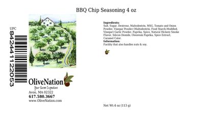 OliveNation BBQ Chip Seasoning, Sweet, Spicy, Smoky Seasoning Powder for Chips, Popcorn, Snack Mixes, Rubs - 4 ounces