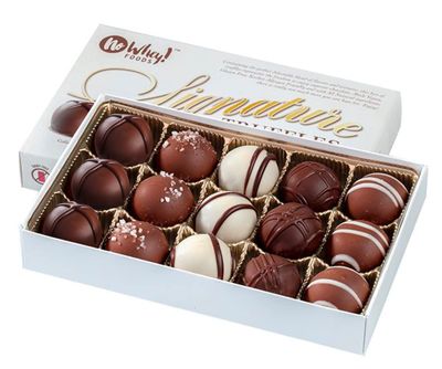 Vegan, Gluten Free, Nut Free  Gourmet Chocolate Truffle Collection (15 Pieces)  Dairy Free, Soy Free, Sesame Free  Allergy Friendly Gifts  No Whey Foods