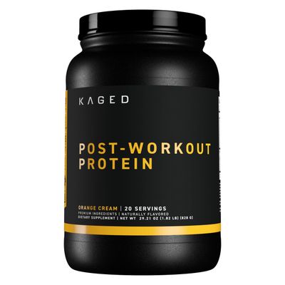 Kaged Post Workout Protein Powder Re-Kaged 28g Whey Protein with Creatine, Glutamine &amp; Betaine for Muscle Growth &amp; Recovery Low Sugar 20 Servings Orange Cream