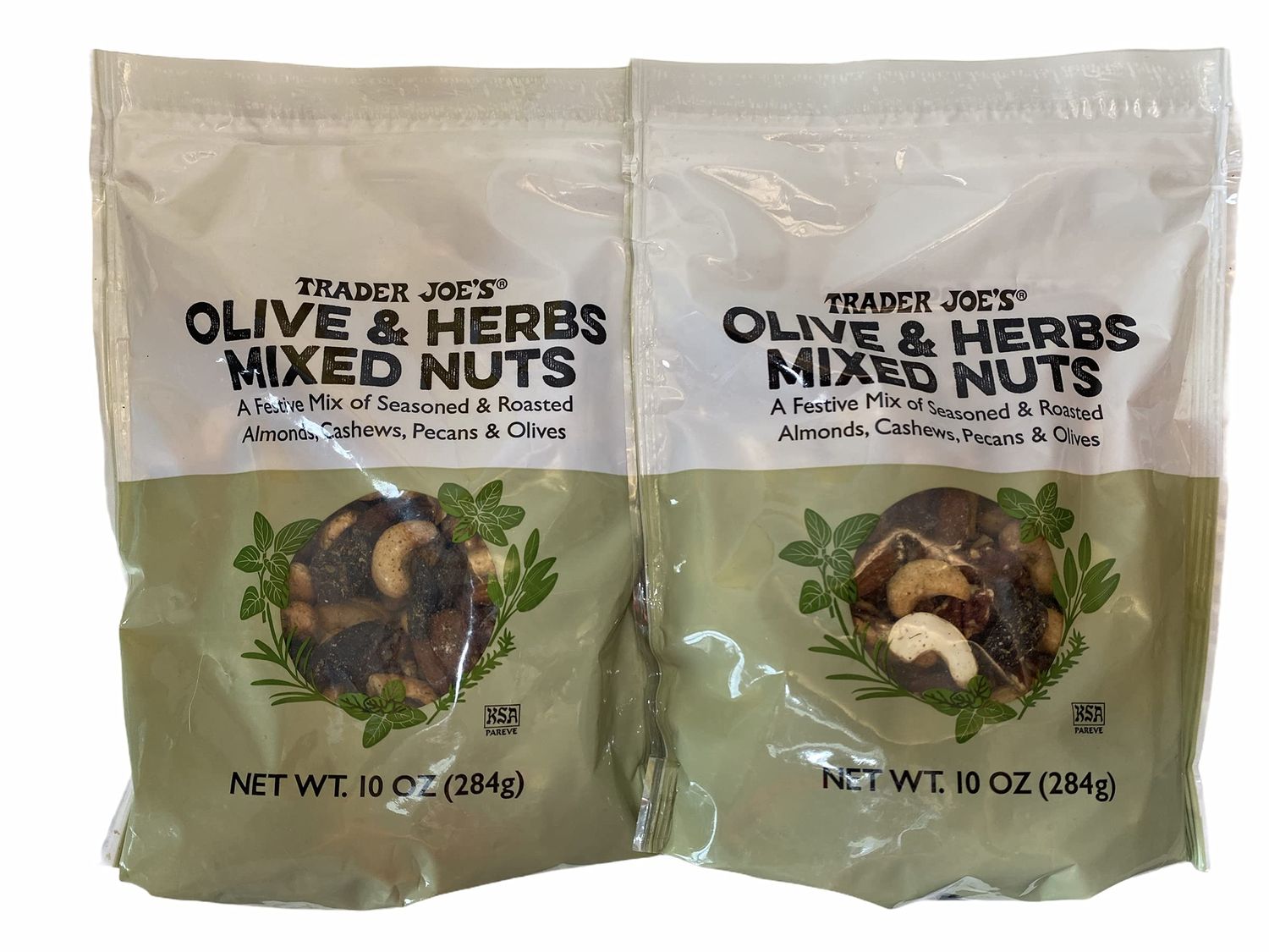 Trader Joe&#39;s Olive &amp; Herbs Mixed Nuts, 10 oz (Pack of 2)