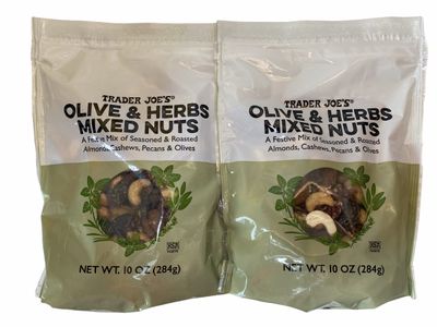 Trader Joe&#39;s Olive &amp; Herbs Mixed Nuts, 10 oz (Pack of 2)