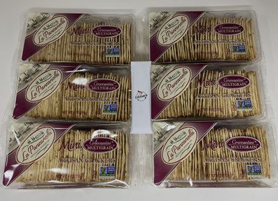 Artisan Gourmet Crackers Mini Croccantini Multigrain Flatbread 6oz 6PACK