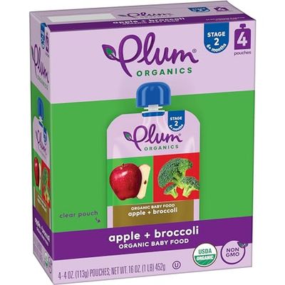 Apple and Broccoli - 4 oz Pouch (Pack of 4)