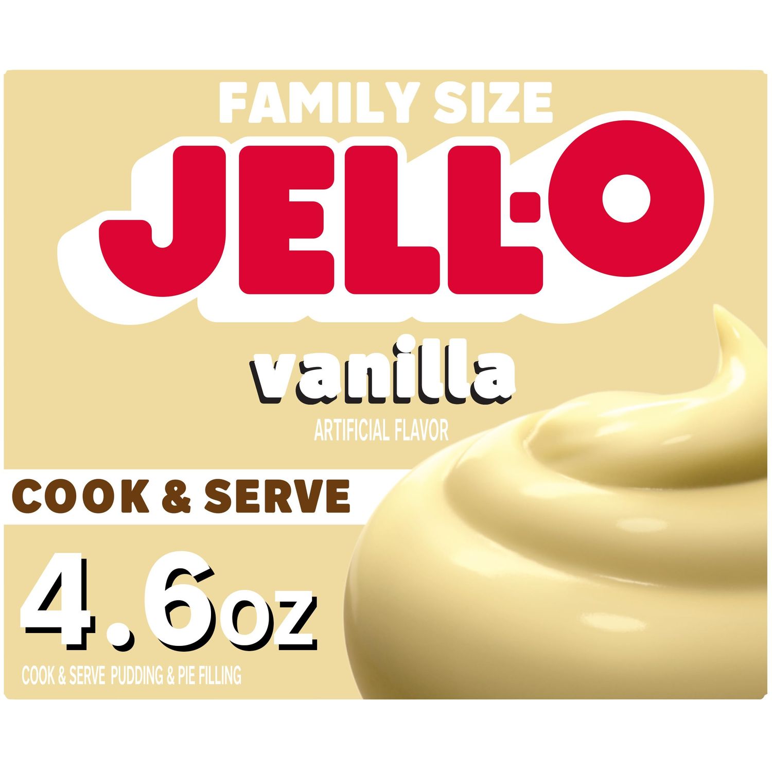Jell-O Cook &amp; Serve Vanilla Pudding &amp; Pie Filling Mix (4.6 oz Box)