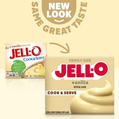 Jell-O Cook &amp; Serve Vanilla Pudding &amp; Pie Filling Mix (4.6 oz Box)