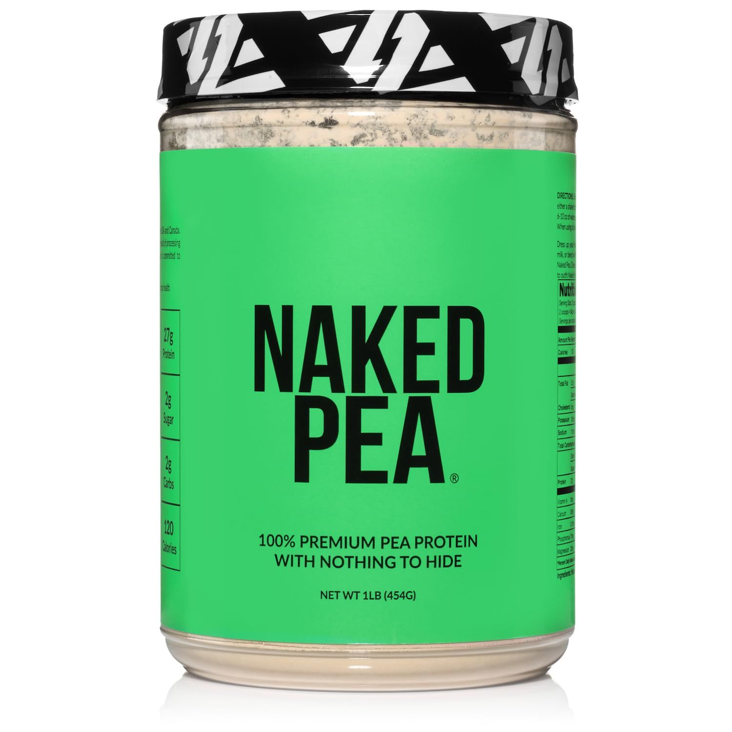Naked Pea - Pea Protein Isolate - Plant Based, Vegetarian &amp; Vegan Protein. Easy to Digest, Non-GMO, No Lactose, No Soy and Gluten Free - 15 Servings