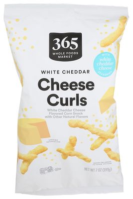 365 by Whole Foods Market White Cheddar Cheese Curls, 7 OZ