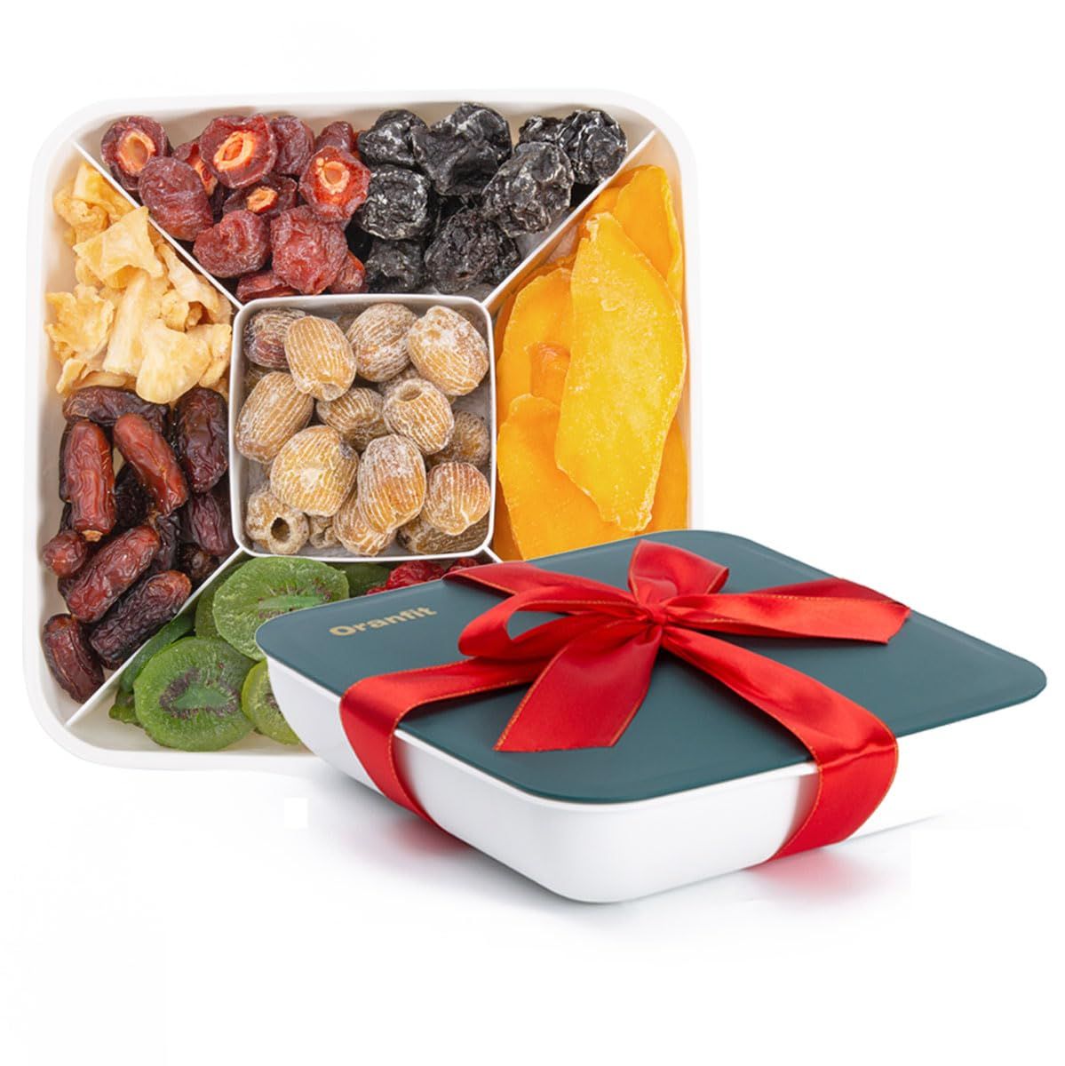 Oranfit Dried Fruit Gift Box  Healthy Assorted Natural Snack Gift Tray  Extra Large Variety Food Tray