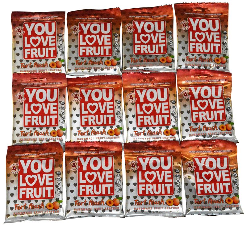 You Love Fruit Organic Fruit Leather, Peach, 1 Ounce (Pack of 12)