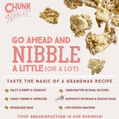 Chunk Nibbles Sweet and Salty Snacks Variety Pack Snack Mix Original, S'mores, and Peanut Butter Chocolate Flavor Sweet Treats for Kids and Adults 4.25oz 3 Resealable Packs