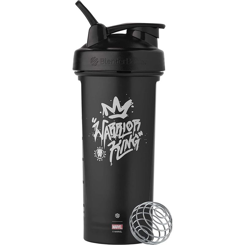BlenderBottle Marvel Classic V2 Shaker Bottle Perfect for Protein Shakes and Pre Workout, 28-Ounce, Warrior King