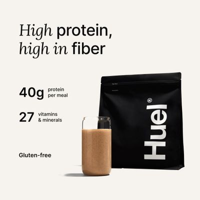 Huel Black Edition Strawberry Shortcake 40g Vegan Protein Powder Nutritionally Complete Meal 27 Vitamins and Minerals, Gluten Free 17 Servings Scoop not included to reduce plastic