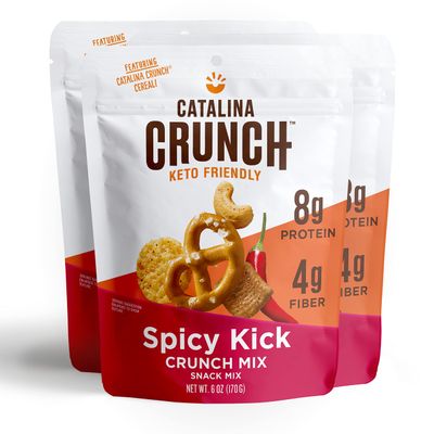 Catalina Crunch Mix Spicy Kick Keto Snack Mix  Keto Friendly, Low Carb, Protein Snacks, 6Oz (Pack Of 3)