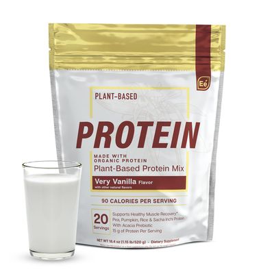 Essential Elements Pea Protein Powder - Very Vanilla  Low-carb Plant-Based Vegan Blend - Keto-Friendly and Gluten-Free  20 Servings, 18oz
