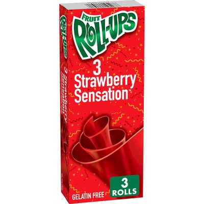 Fruit Roll-Ups Strawberry Sensation 3 CT