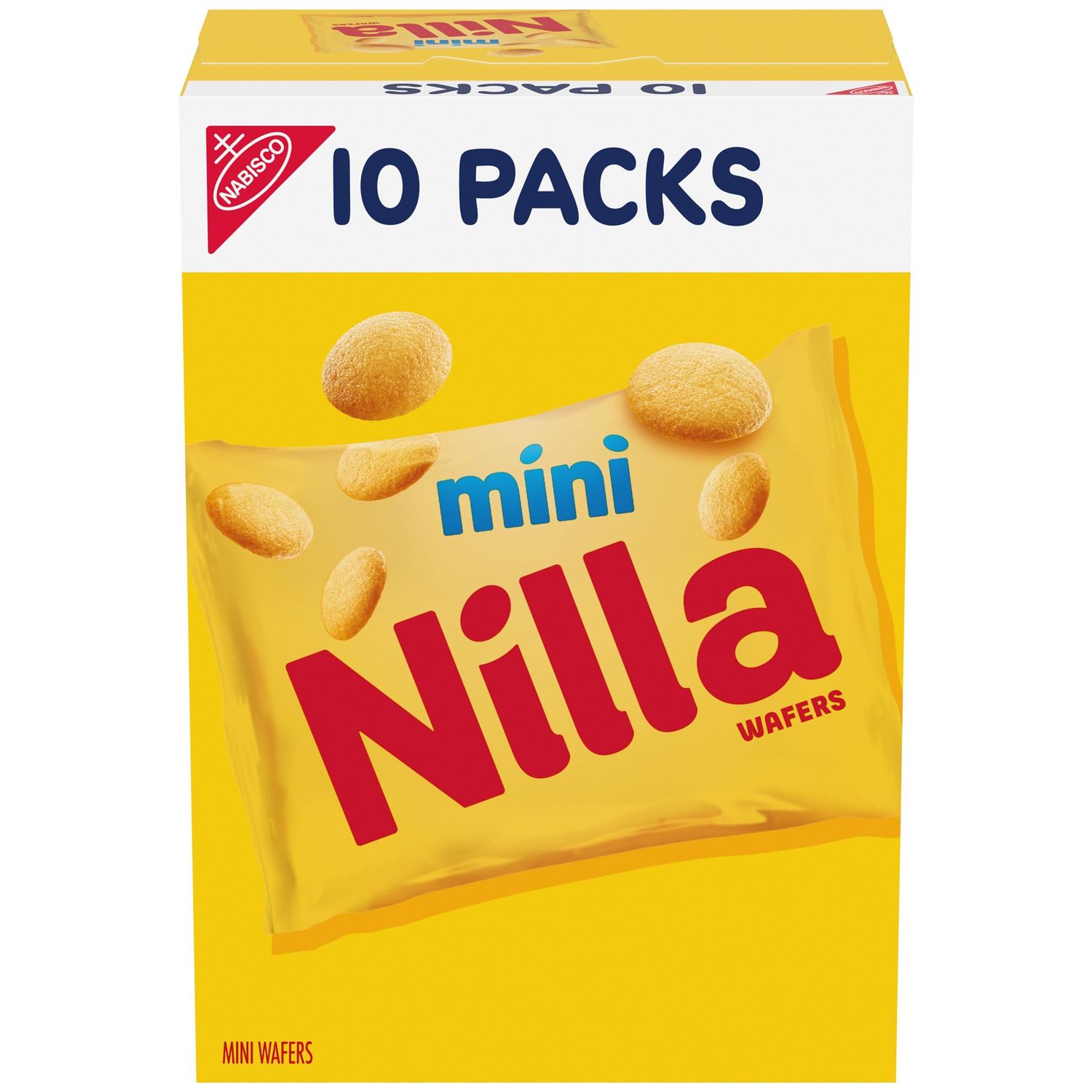 NILLA Wafers Mini Cookies, Vanilla Wafers, 10 Snack Packs