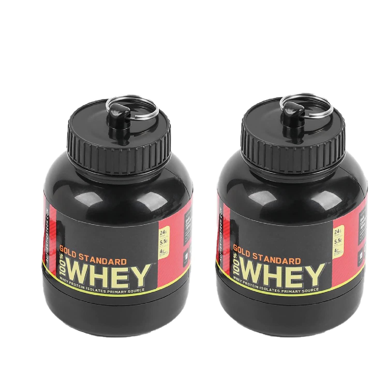 RNB Digital Protein Powder and Supplement Funnel Keychain - Protein Powder Container with Durable Key-Chain Portable to-Go Container for The Gym, Workouts, Fitness, and Travel (2)