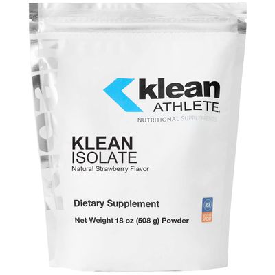 Klean ATHLETE Klean Isolate  Whey Protein Isolate to Enhance Daily Protein and Amino Acid Intake for Muscle Integrity  NSF Certified for Sport  18 Ounces  Natural Strawberry Flavor