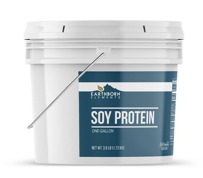 Earthborn Elements Soy Protein Powder1 Gallon Bucket, Always Pure, Smoothies &amp; Shakes (3.8 Pounds)