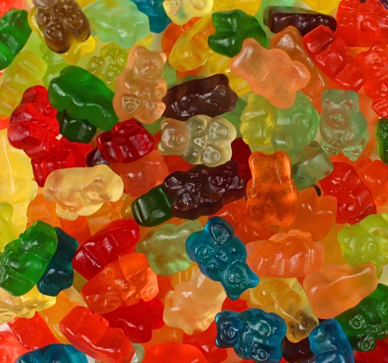 Assorted Flavored Gourmet Gummy Bear Mix - Mega Mix Fruity Gummy Bears Candy - Delicious Soft Textured Assortment, by Queen City Candy Cave (2 Pound)