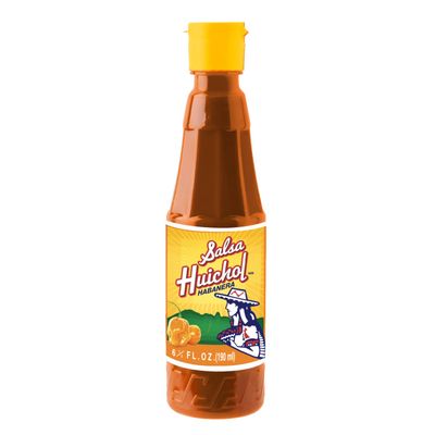Salsa Huichol Habanera - 12-Pack (6.42 oz Each) - Made with All-Natural Ingredients, Ideal for Wings, Seafood, and Snacks