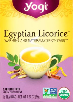 Yogi Tea, Egyptian Licorice, 16 Count, Packaging May Vary