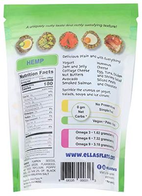 Ella's Flats Hemp Crisp, 6.5 OZ