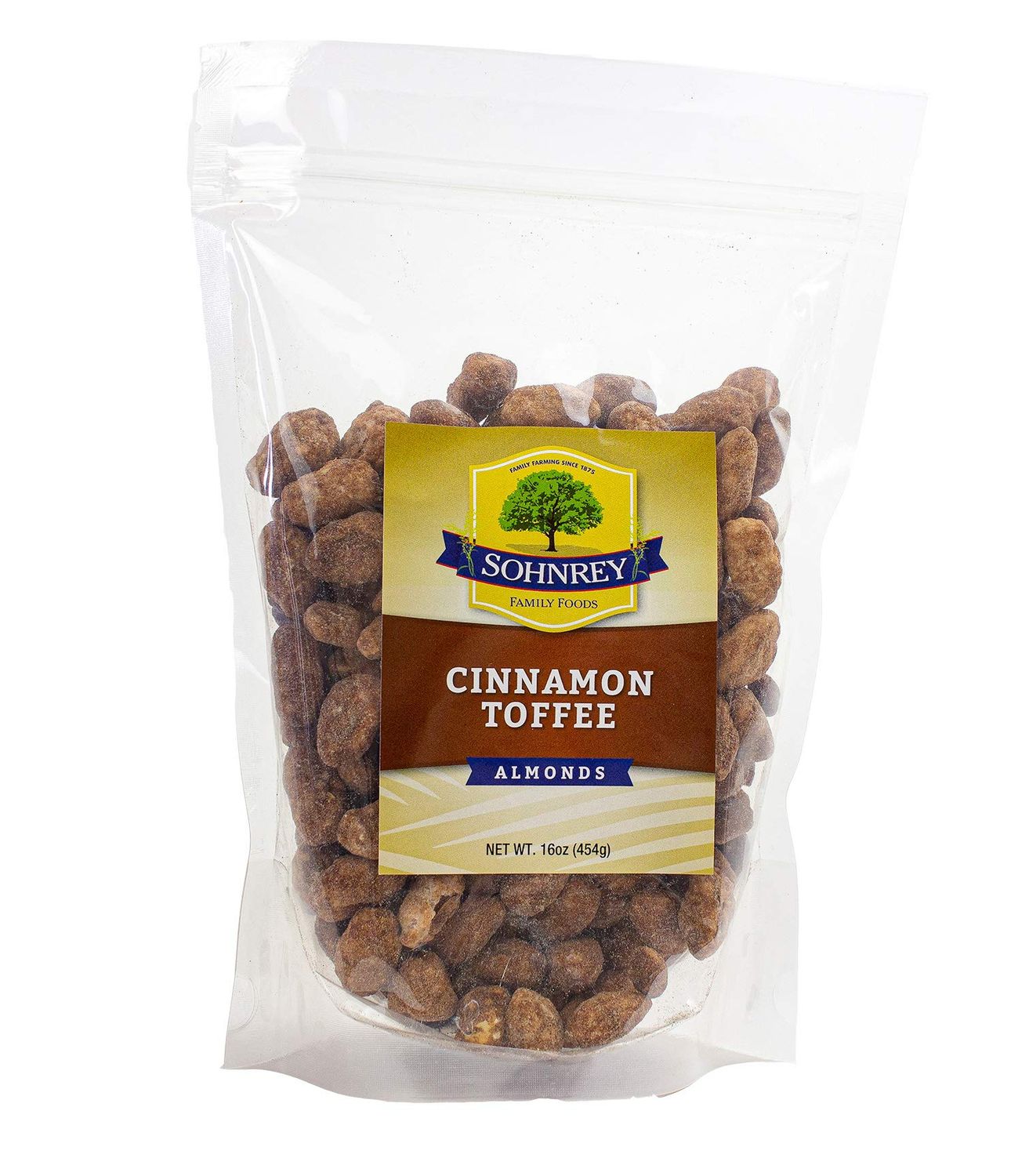 Cinnamon Butter Toffee Almonds Fresh Gourmet Sweet Salty Cinnamon Nut Crunch by Sohnrey Family Foods (16 oz (1 lb))