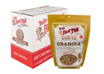 Bob&#39;s Red Mill Gluten Free Honey Oat Granola, 12-ounce (Pack of 4)