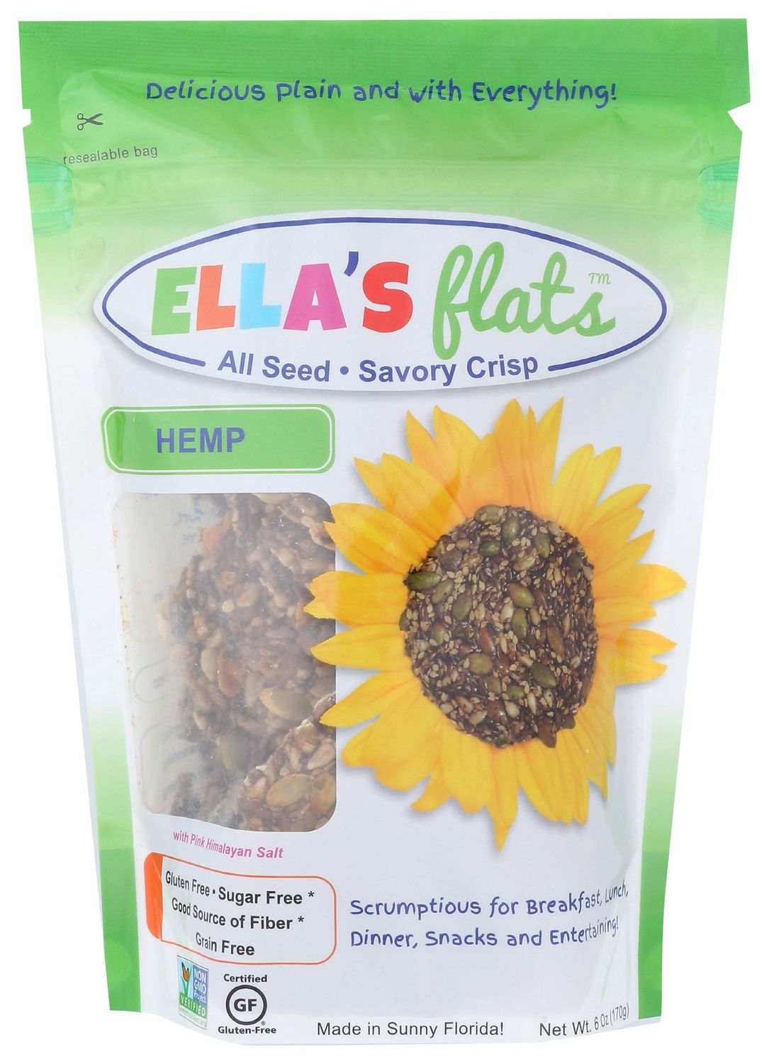Ella&#39;s Flats Hemp Crisp, 6.5 OZ