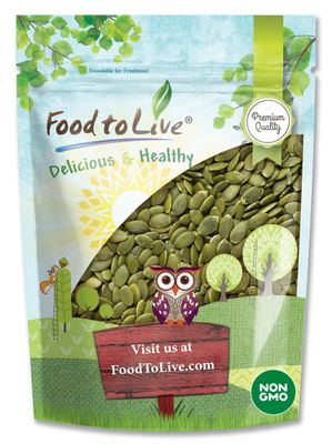 Food to Live Pepitas/Semillas de calabaza (Crudas, sin cascara) (2 Pounds)