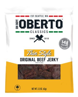 Oh Boy! Oberto Classics Thin Style Original Beef Jerky, 2.2 Ounce (Pack of 8)