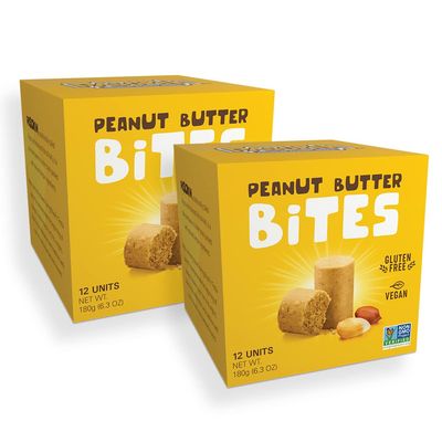 PASOKIN  Original Peanut Butter Snack  Gluten Free, Vegan, All Natural, Made in USA, 0.5 oz bites 24 count