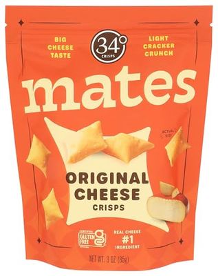 34 Degrees Original Cheese Crisps Mates, 3 OZ