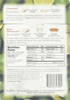 Wind &amp; Willow Key Lime Pie Cheeseball &amp; Dessert Mix