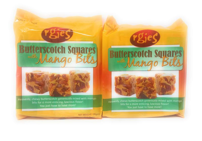 Rgies Butterscotch Sqaures with Mango Bites 170g, 2 Pack