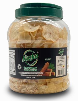 Nezka Cassava Yuca Chips - Crunchy Snacks and Side Dish - Gluten Free, Vegan, Non-GMO - 13.5 Oz