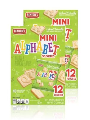 Bentons Mini Cookie Snack Packs (2 Boxes, Alphabet)