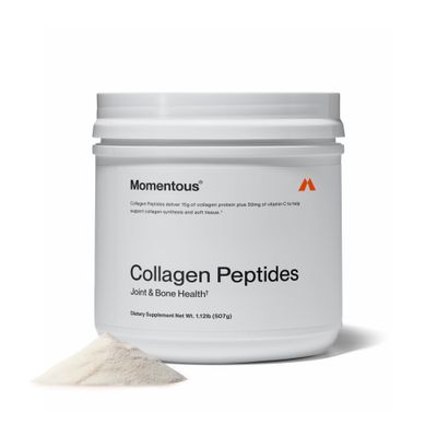 Momentous Grass Fed Collagen Peptides Powder - Collagen Protein Powder with Fortigel &amp; Vitamin-C for Hair, Skin, Nails &amp; Joint Health Support - Packaging May Vary