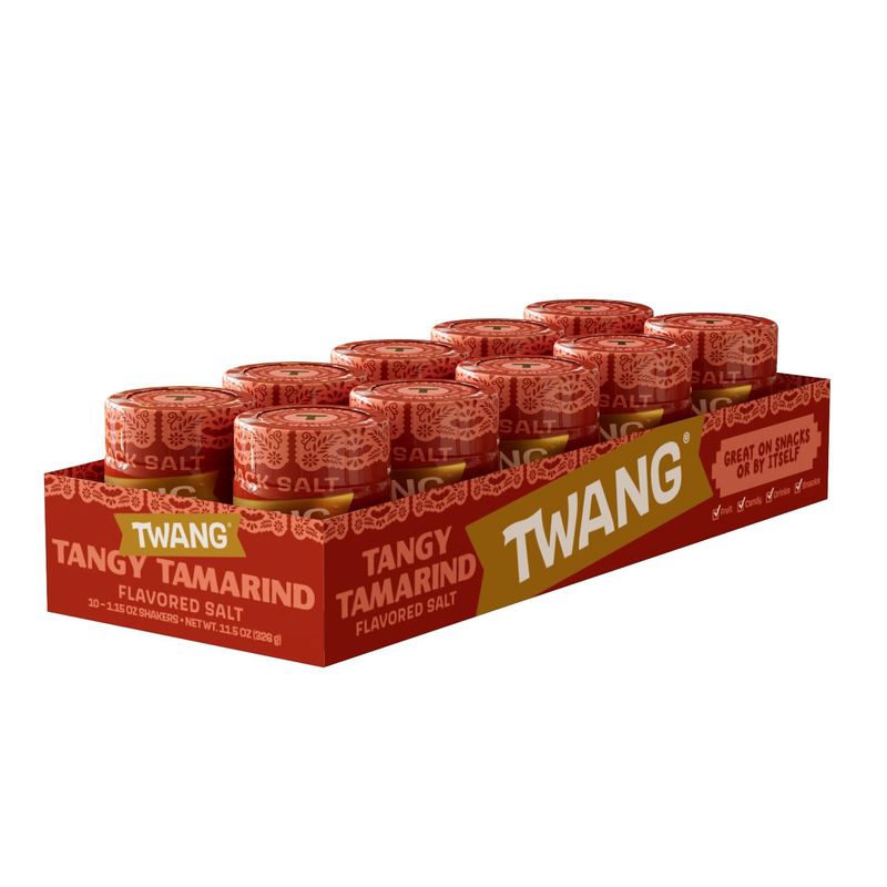 Twang Tamarind Flavored Snack Salt, 1.15 Ounce Shaker (Pack of 10)