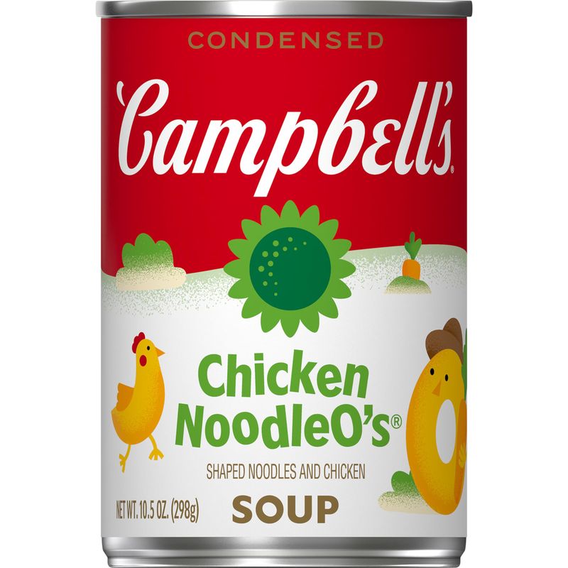 Campbells Condensed Kids Chicken NoodleOs Soup, 10.5 oz Can