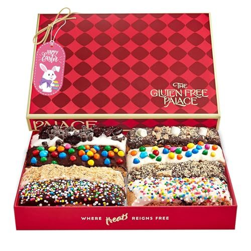 Gluten Free Palace Chocolate Covered Biscotti Gift Basket - Assorted Biscotti Cookies Gift for Men &amp; Women - Purim Treats - Gluten Free Easter Gift (8 Count)