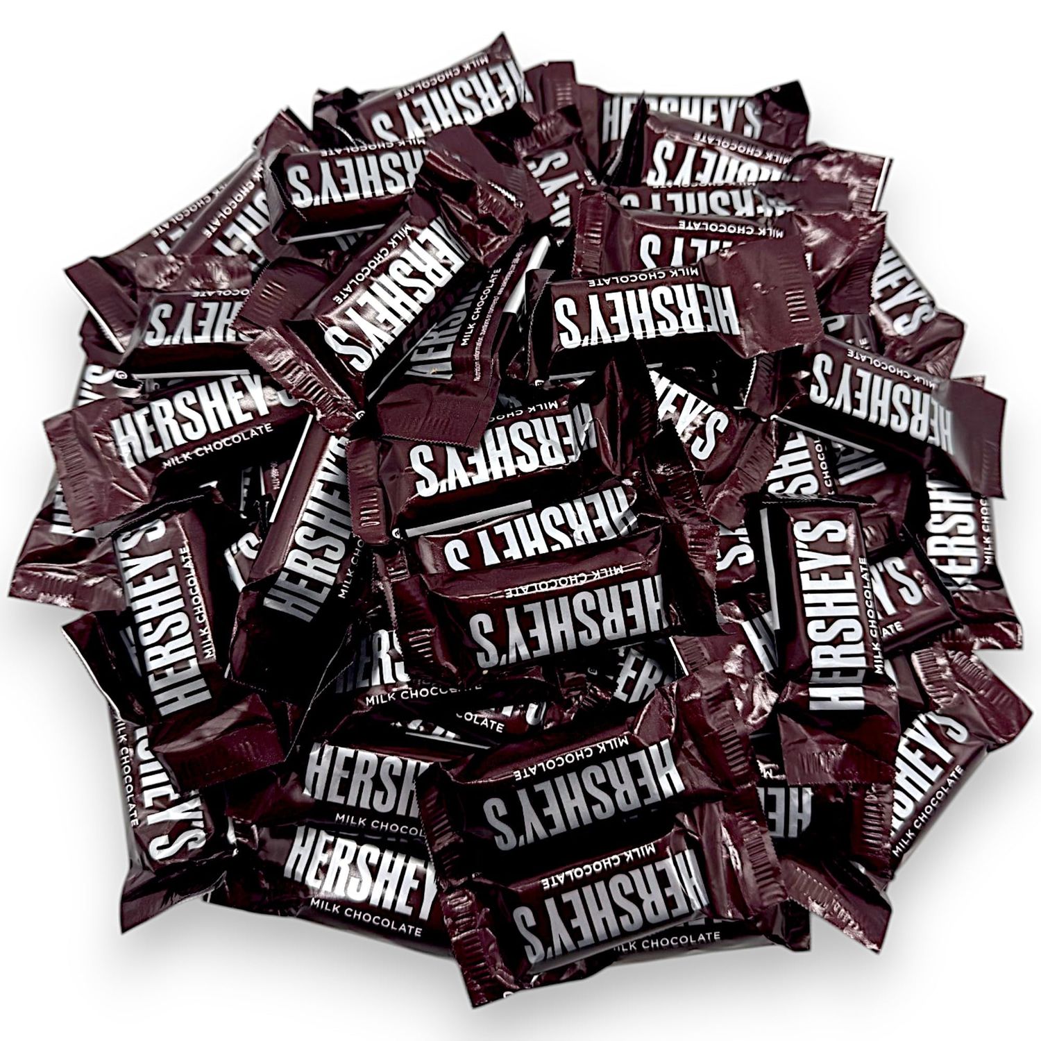 Hershey Bulk Chocolate Snack Size Bars Premium Milk Chocolate Mini Bars-1.5 lbs Delicious Milk Chocolate Minis Individually Wrapped Candy Bars- Conveniently Packaged for Freshness and Taste(24 oz)