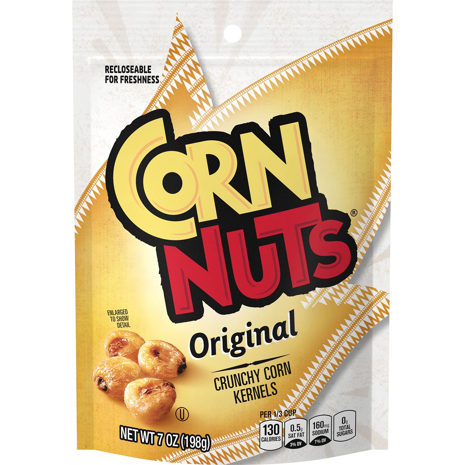 CORN NUTS Original Flavored Corn Kernels, Crunchy Corn Snacks, Snack Box, Variety Packs, Food for Adults, 7oz. (Pack of 12)